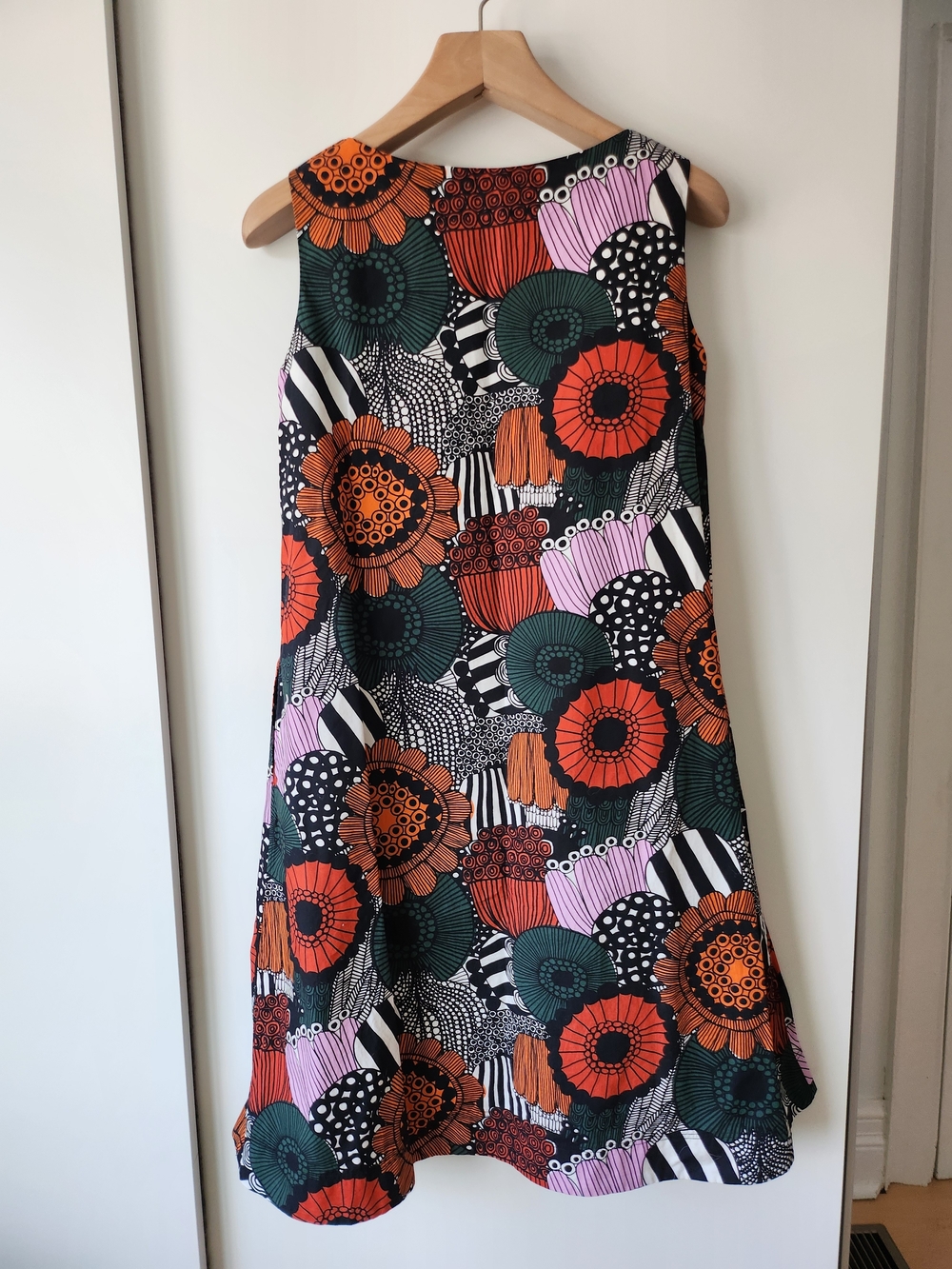Uniqlo X Marimekko Floral Print A Line Dress - Picture 2 of 3